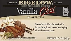 Image of Bigelow Vanilla Chai. Brand catalog list of Bigelow Tea. With an score of 4.0.