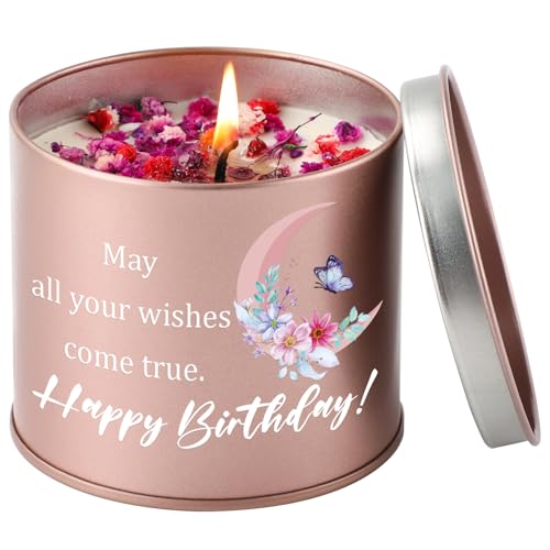 PRSTENLY Birthday Gifts for Women Happy Birthday 9oz Scented Candle Gifts