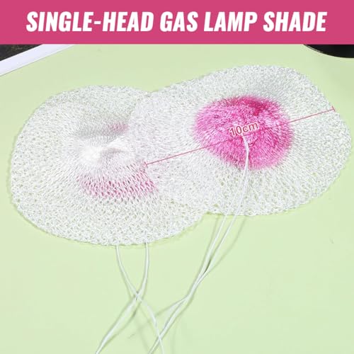 20 Stück Glühstrumpf Gaslampe Glühstrümpfe Für Gaslampen Lampendochte Lampe Laternenmäntel Camping Gas Laternen Mantel Mesh Petroleumlampe Ersatz Mäntel Abdeckung