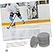 Toyvian 4pcs Hockey Pucks Ice Hockey Training Pucks PVC Material Practicing Supplies for Outdoor for Competitions
