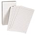 Oxford Padded Memo Ruled Index Cards, White, 5 x 3 Inches, 100 per Pack (006351)