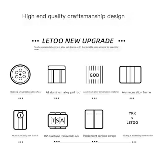 Suitcase All-aluminum Suitcase Aluminum-magnesium Alloy Suitcase Aluminum Frame Trolley Case Universal Wheel Case Suitcase Tags(Silver,26in)4