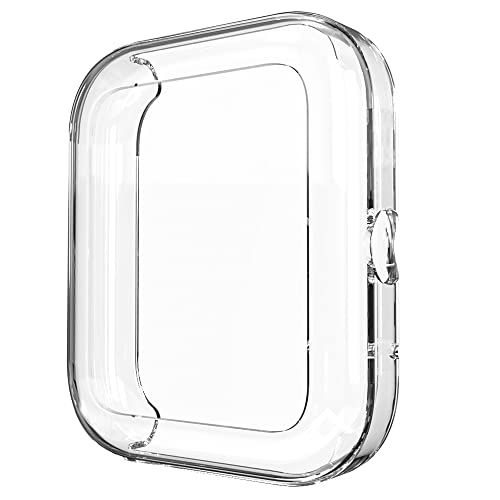 Image of Sounce Watch Case Compatible with Zebronics DRIP Tempered Glass Screen Protector, HD Clear Touch Sensitive Ultra-Thin TPU Protective Cover - (Transparent)