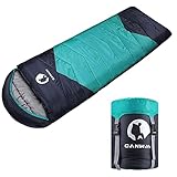CANWAY Sleeping Bag with Compression Sack, Lightweight and Waterproof for Warm & Cool Weather,...