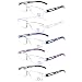 DOOViC 5 Pack Blue Light Blocking Reading Glasses Computer Readers Anti Eyestrain 3.0