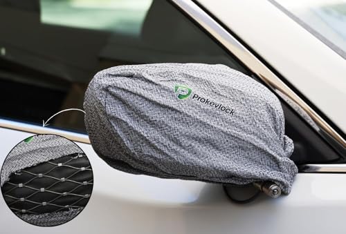 New & Improved ProKevLock Vehicle Side Mirror Covers Set with Anti-Theft Lock, UHMWPE, HPPE, 304 CRES Steel Mesh, Fits all Vehicles & Most Pickup Trucks, Protection from Ice, Bird Droppings, Version 3 - Image 3