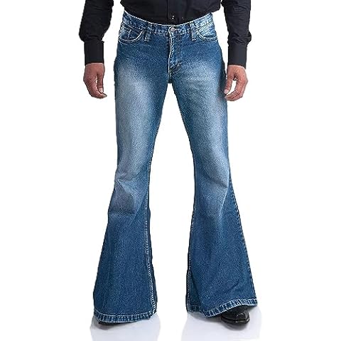 Men's Vintage Flared Bell Bottom Jeans Cover