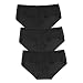Maidenform Womens Comfort Devotion Sweet Nothings 3-Pack Hipsters, S, Black/Black/Black