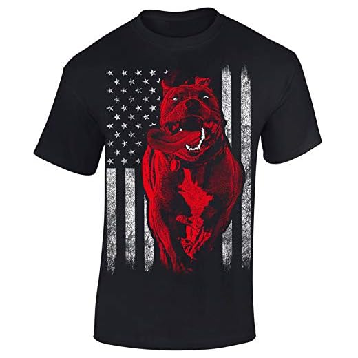 T-shirt: American Pitbull – USA hund tröja för män kvinnor män kvinnor – Pit-Bull Dog herr Fraucha Gassi USA kamphund boxer kampsport trikot presentidé