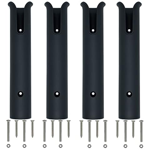 Angelrutenhalter Racks Bracket Wall Mounted Boat Side Mount Tool Holder Tube Links with Screws 2/4/6 Pole Tube Cover