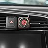 JSCARLIFE Car Fragrance Diffuser with Vent Clip,Windspeed Aromatherapy Diffuser, Car Perfume Air Freshener Retro Style Record-Player Design, 3 Aromatherapy Tablets Included (Brown) #4