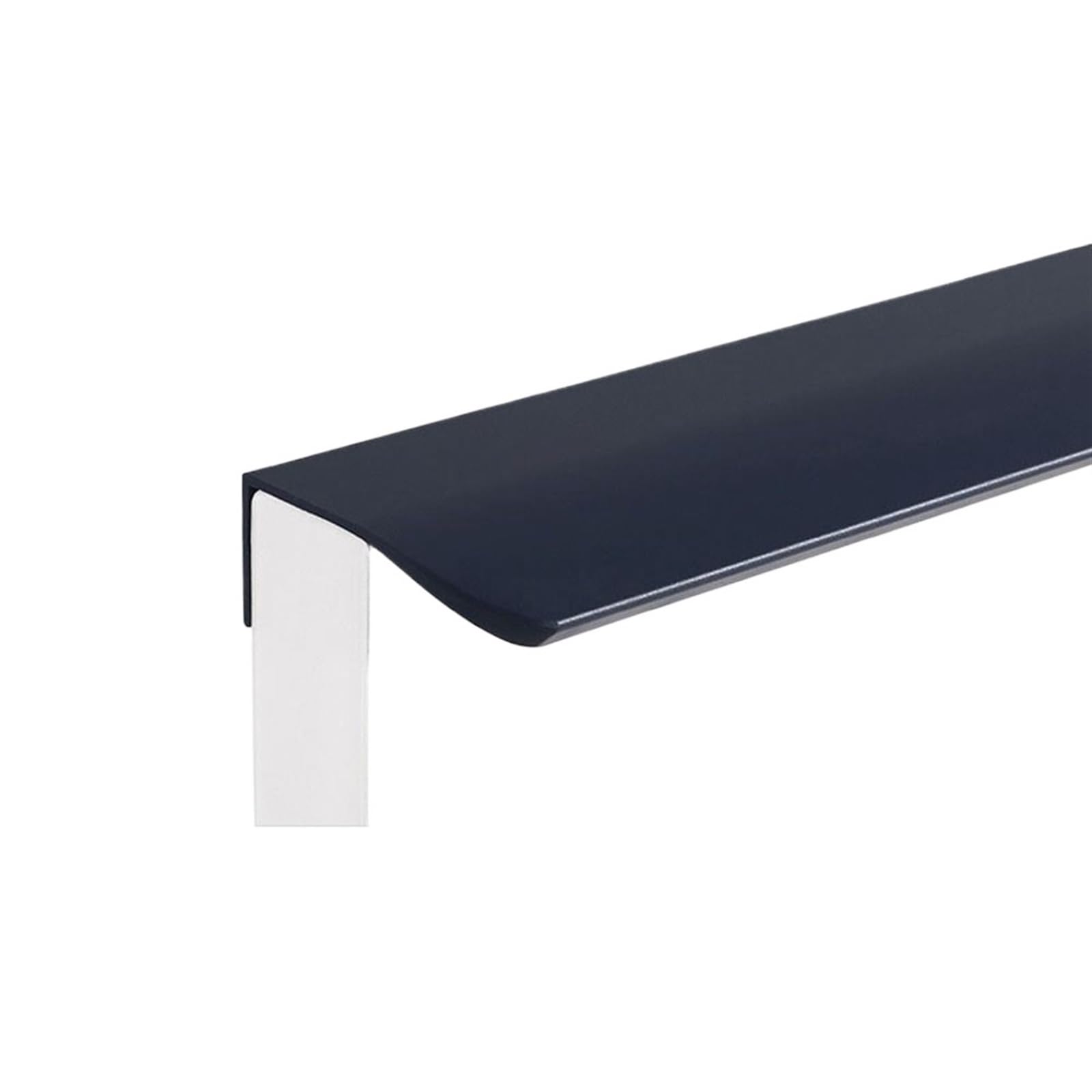 OZLCUA Concealed Handles Invisible Door Handle Modern Minimalist Home Wardrobe Cupboard Drawer Knobs Kitchen Cabinet Pulls Hidden(Black-120mm)