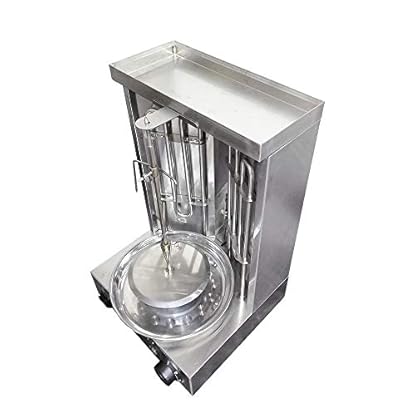 JAYEUW Vertikaler Grill mit Heizrohre Kebab-Grill Elektrischer Vertikaler Tischgrill Edelstahl Kebab-Grill Barbecue-Grill Backofen Vertikaler Grill für Kebabs und Lammspieße 3KW Silber – Bild 7