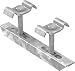 Produktbild FeNau | Doppelklemme für Rosthöhe 30mm und MW: 30/30 mm & 34/38 mm, S235JR, feuerverzinkt, Gitterrost-Sicherung, Gitterrost-Befestigung