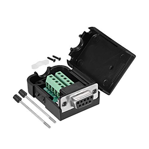QUARKZMAN 9 Pin D-SUB x 10pz Femmina DB9 Seriale Adattatori IDC A crimpare Filettati Connettore per Industriale Controllo Prodotti [Blu QUARKZMAN 9 Pin D-SUB x 10pz Femmina DB9 Seriale Adattatori IDC A crimpare Filettati Connettore per Industriale Controllo Prodotti [Blu