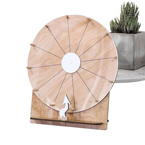 Monozoz Ruleta Giratoria,Ruleta De Madera De 28 Cm para Mesa | Suministros para Noches Familiares Fiestas Celebraciones Recompensas Aula - Organizadores De Eventos Adolescentes Niños Ferias Carnaval