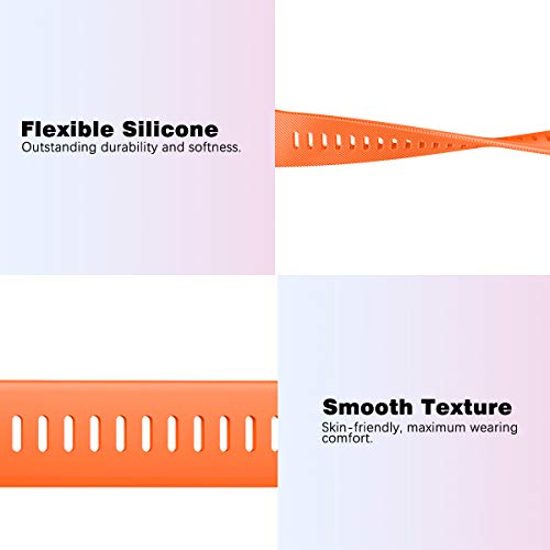 MoKo Correa de Reloj Deportiva Compatible con Garmin Forerunner 45/Forerunner 45S/Swim 2 , Pulsera de Reloj Elegante y Ajustable, Banda Inteligente 4.92"-7.48"(125mm-190mm) de Repusto, Negro - imagen 3