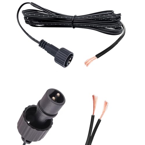 DR. WATCH Ersatz 3 Meter Verlängerung Stromkabel für LED 3er-Lichterkette LED Transformatoren CZJUTAI Stecker [LE04] (3M)