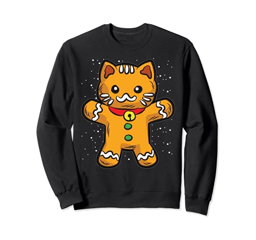 Chat en pain d'épice | biscuits de Noël Les chats aiment Sweatshirt