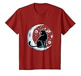 Gato negro Crescent Sailor-Moon Fases Astrología Amante de mascotas Camiseta