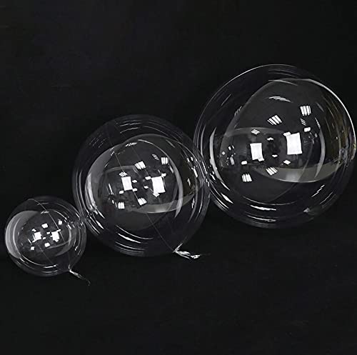 30個入り 透明バルーン クリアボボバルーン アクアバルーン クリアバルーン PVCバルーン 風船 透明な風船 ラテックス風船 セット きらきら風船 パーティー お祝い クリスマス 飾り ウェディング 結婚式 記念日 お祝い 誕生日 飾り付け 18CM 20CM 24CMの透明なバルーンがそれぞれ10個ずつ