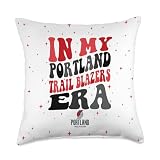 NBA In My Portland Trail Blazers Era Vintage Wave Throw Pillow
