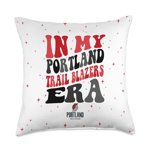 NBA In My Portland Trail Blazers Era Vintage Wave Throw Pillow