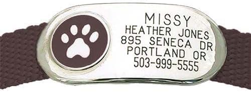 Gafete para collar con joya, para gatos y perros, duradero, silencioso y a prueba de mordidas, de LuckyPet