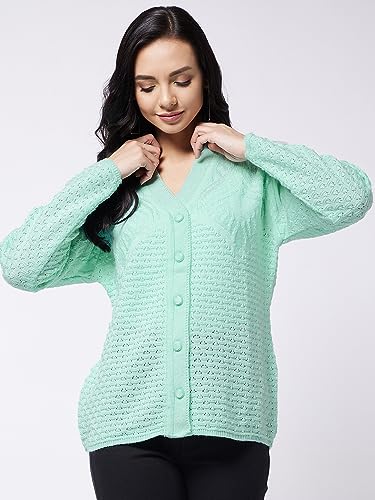 Image of Modeve Self Print Long Sleeves Winter Sweaters for Women||Winterwear||