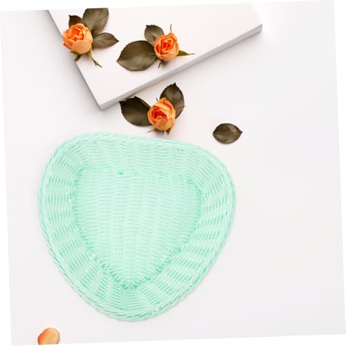 Cesta de almacenamiento con forma de corazón hecha de material PP de gran capacidad para mesa 8