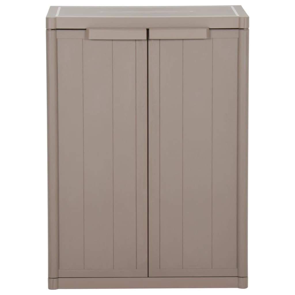 Armadio per archiviazione Armadio multifunzionale Armadio portaoggetti Armadio da Giardino Marrone 65x45x88 cm in Rattan PP Adatto a soggiorno, camera da letto, garage