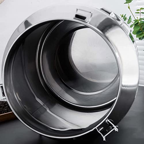 Ansnal Milk Transport Cans With Sealed Lid, 201 Stainless Steel Milk Bucket Wine Pail Dairy Pot Oil Barrel Tea Canister For Liquid Solid Storage,100L #TOP5
