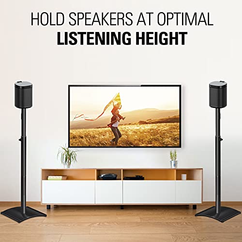 Mounting Dream Speaker Stands For Sonos One, One Sl, Play:1, Height Adjustable Up To 48.3", Set Of 2 Surround Sound Speaker Stand With Cable Management, 13.2 Lbs Loading Md5412 #TOP6
