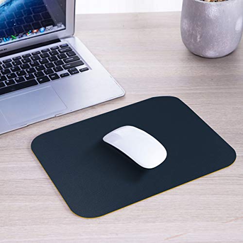 Mobestech 2 unidades de mouse pad de couro à prova d'água conjuntos de tapetes de rato de dupla fac