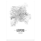 JUNIWORDS Stadtposter - Wähle Deine Stadt - Leipzig - 21 x 