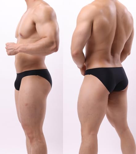 WINDAY Men's Briefs Low Rise Bikini Soft Underwear Bulge Enhancing3