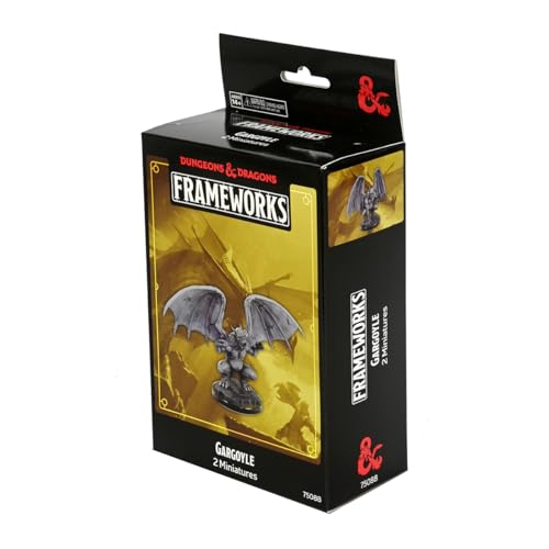 WizKids D&D Frameworks: Gargoyle sin pintar y sin montar miniatura 4