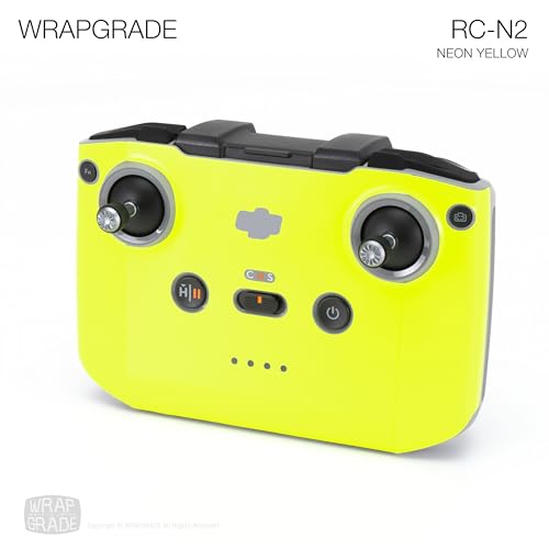 Image of WRAPGRADE Skin Stickers Compatible with DJI RC-N2 /N3 (NEON Yellow)