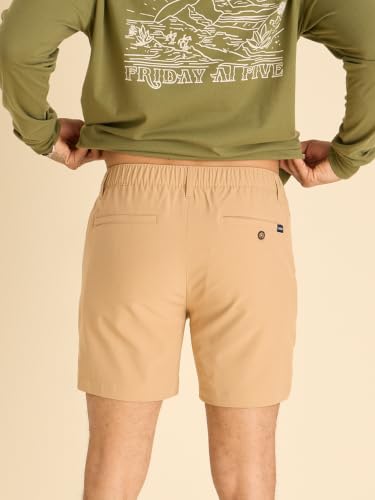 Image of Chubbies Everywear Men's Shorts - Mens Shorts Casual 6in Inseam, Elastic Waist, Water-Resistant, Zipper Pocket