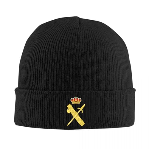 Sombrero de Abrigo Unisex Gorro con Emblema Personalizado de la Guardia Civil Española Gorro de Punto para otoño e Invierno cálido Escudo de Armas español Sombreros Regalo de Deportes al Aire Libre