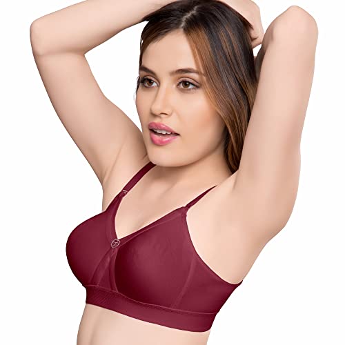 Image of TRYLO Women's Cotton Solid Regular Fit Bra