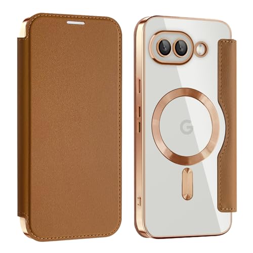 �yRFID �蒠�^ �w�ʓ����z Google Pixel 9a �p �P�[�X Magsafe�Ή� �J�[�h���[ 3�� �J���������Y �S�ʕی� �X�g���b�v�z�[�� �X�L�~���O�h�~ �O�[�O�� �s�N�Z��9a �݊��i �J�o�[ (�u���E��)