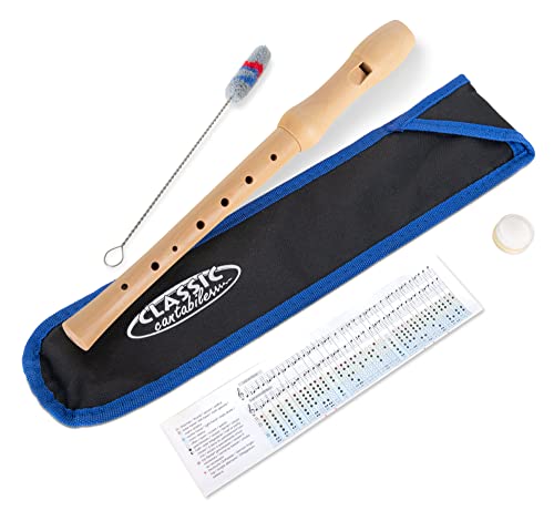 Classic Cantabile Stella Blockflöte - 2-teilige Blockflöte aus Ahorn -...