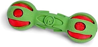 Petface (Toyz by Petface) Crinkle Dumbbell Dog Toy, 15 cm, Green