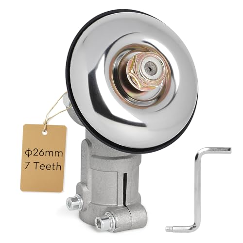 EFUTURETIME Renvoi d'angle 7 Dents 26 mm, Universelle Accessoires de Tête de Débroussailleuse,...