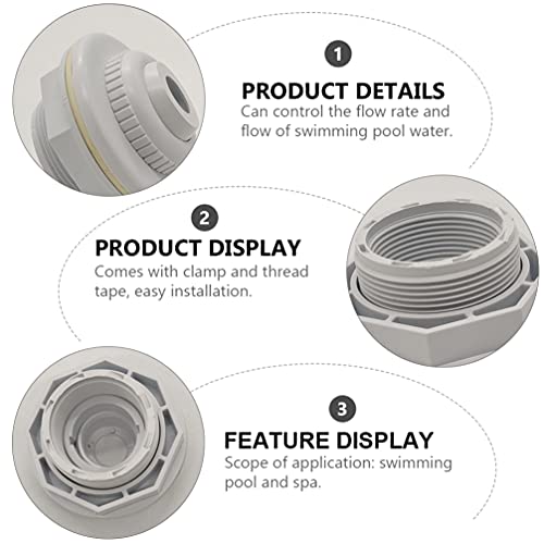 DOITOOL Acessórios De Spa Substitui??o Piscina Bocal De Entrada Piscina Spa Hydro-Fluxo de Retorno d