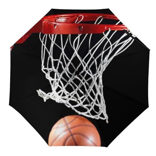 Parapluie automatique pliant et imperméable avec protection coupe-vent