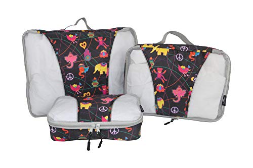 Mia Toro 3 Piece Packing Cubes, Multi, One Size