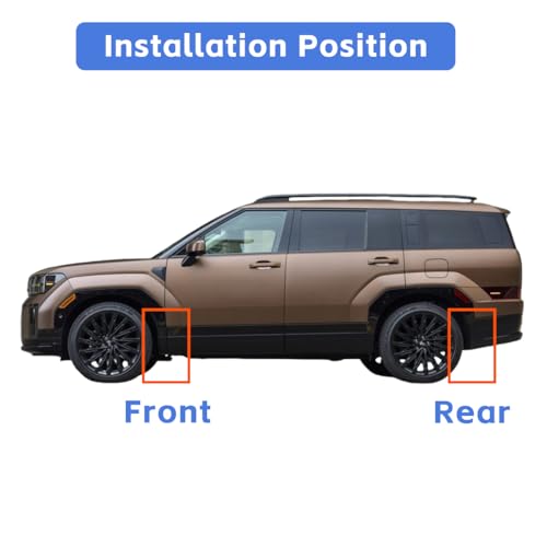 Image of Mud Flaps for 2024 2025 2026 Hyundai Santa Fe Hybrid Mud Guards Splash Guards Front & Rear SUV Set of 4PCS Black Heavy Duty Compatible with Santa Fe MudGuards Exterior Accessories