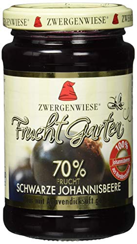 Zwergenwiese Bio Fruchtaufstrich Fruchtgarten Schwarze Johannisbeere, 225 g Cover